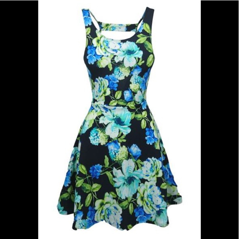 Floral print SKATER DRESS